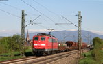 151 058-5 mit dem EK 55845 (Freiburg(Brsg)Gbf-Offenburg Gbf) bei Köndringen 19.4.16