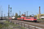 155 134-0 mit EZ 51131 Seelze Mitte - Halle(Saale) Gbf am 16.04.2019 in Köthen