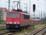 Die Br.155 098-7 bei einer Lokfahrt durch den Bahnhof Nrnberg Hbf.