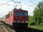 Br 155 mit Container  Ambrogio  in Eimeldingen