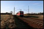 155 116 mit Gterzug, 09.02.08, Nudow