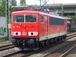 Die ziemlich neu Lackierte BR 155 175 durchfhrt HH-Harburg am 06.08.2008.