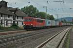 155 244 mit Containern am 17.07.2008 durch Kreiensen -> Salzderhelden
