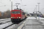 155 091-2 mit gem.GZ am 29.11.2008 durch Gttingen -> Northeim