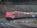 155 223-1 mit ihren gz bei fulda richtung norden 6.12.2008