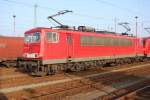 E-Lok der Baureihe 155 (155 221-5) wartet in Cottbus auf neue Aufgaben
