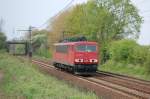 155 030-0 als Tfzf am 18.4.2009 durch Ahlten -> Lehrte 