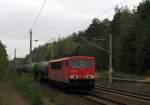 155 080-5 mit einem langen Kesselzug am 21.10.