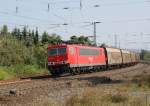 155 171-2 mit einen Gz Richtung Fulda am 19.09.2009
