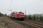 232 207-9 schleppt 155 270-2 samt ihrer gemischten Fuhre gen Lehrte (Ahlten 08.04.10)