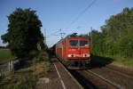 155 087-0 durchfhrt am 15.06.10 den Anrather Bahnhof.