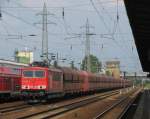 155 183-7 mit einem Erzpendel Ziltendorf - Hamburg am 02.08.