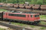 155 261-1 mit einen sehr langen Gz in Leipzig-Engelsdorf,am Ende schob 155 236-3 nach 13.06.2011