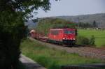 155 194-4 mit gemischten Gterzug am 03.09.2011 kurz vor Altenbeken.