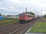 155 065-6 zieht einen Gterzug am 07.09.2011 durch Haloch