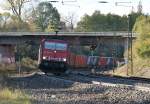 155 035-9 mit Gz bei Fulda am 26.10.2011