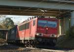 155 035-9 mit Gz bei Fulda am 26.10.2011