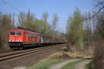 Die 155 244-7 am 03.04.2012 in Unkel.