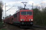 155 218-1 auf der Hamm-Osterfelder Strecke in Recklinghausen-Suderwich 11.4.2012
