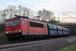 155 189-4 DB Schenker Rail bei Redwitz am 29.04.2012.