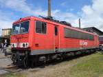 155 001-1 war beim Bw Fest in Halle/Saale am 14.07.12 ausgestellt.