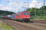 155 091 und eine Unbekannte Lok mit gem.GZ in Kln-West am 12.7.2012