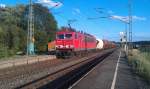 155 209 mit gemischten Gterzug am 31.07.2012 in Gundelsdorf.