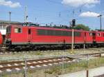 El-Lok BR 155 107-6 der  DB AG , Wismar Bf [26.07.2008]