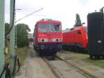 155001 bei der Fahrzeugausstellung im August 2004 in Lutherstadt Wittenberg.