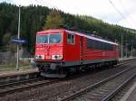 155 099 als Schiebelok uber den Frankenwald auf dem Weg nach Pressig-Rothenkirchen in Frtschendorf am 02.11.2012