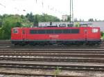 155 202-5 von Railion am 19.8.2006 in Koblenz.