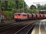 155 260-3 ist mit einen ganzzug am 04.09.13 durch hh-harburg gefahren 