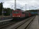 Am 16.September 2013 kam der  Container  155 248 durch Bergen/Rgen.
