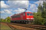DBSR 155 112 solo am 01.10.2013 durch die Berliner Wuhlheide