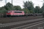 155 066-4 ist mit einen gterzug am 01.10.13 durch hh-harburg gefahren