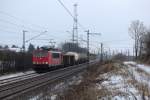 155 016-9 mit einem kurzen EZ am 24.01.2013 in Ahlten