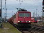 Am 24.12.2013 kam 155 239 mit einem Kalizug aus Richtung Wittenberge durch Stendal und weiter Richtung Magdeburg.