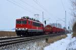 MEG 701 (155 124) am 31.01.13 nach Rostock Bramow 