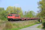 155 066-4 Raillion mit einem Brammenzug am 04.05.2013 in Sythen.