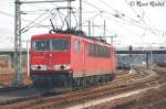 Eine 155 (155 142-3)er wartet auf Ladung in Pirna am 23.11.2006.
