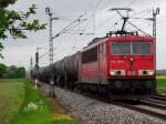 Am 24.5.13 durfte 155 206 einen Kesselwagenzug von Seelze nach Madgeburg bringen.
