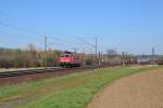 155 224-9 als T am 13.03.2014 kurz hinter Elze(Han).