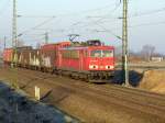 Am 20.03.2015 kam die 155 206-6 von der DB aus Richtung Hannover und fuhr weiter in Richtung Stendal .