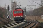 155 230 alias MEG 707 am 20.03.2015 bei der Ausfahrt Weimar gen Apolda .