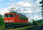 155 196 mit Gterzug Richtung Trier am 20.10.2006 in Bengel
