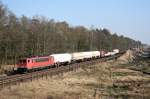 155 167 mit EZ 51982 (Hagen-Vorhalle–Maschen Rbf) am 28.03.2012 zwischen Radbruch und Winsen (Luhe)
