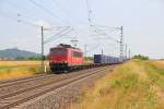 155 191-0 DB Schenker bei Bad Staffelstein am 15.07.2013.