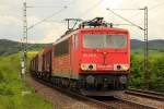 155 210-8 DB Schenker Rail bei Redwitz am 09.05.2012.