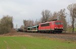 155 147-2 mit dem 51722 zu sehen am 01.04.16 an der Schöpsdrehe bei Plauen/V.