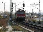 155 238-9 mit einem kurzen Gterzug im Gleisdreieck Dresden-Altstadt.2.04.07